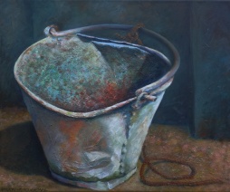Bucket, oil on canvas