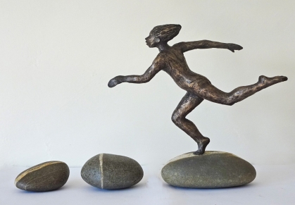 Stepping Stones, bronze resin, edition of 9